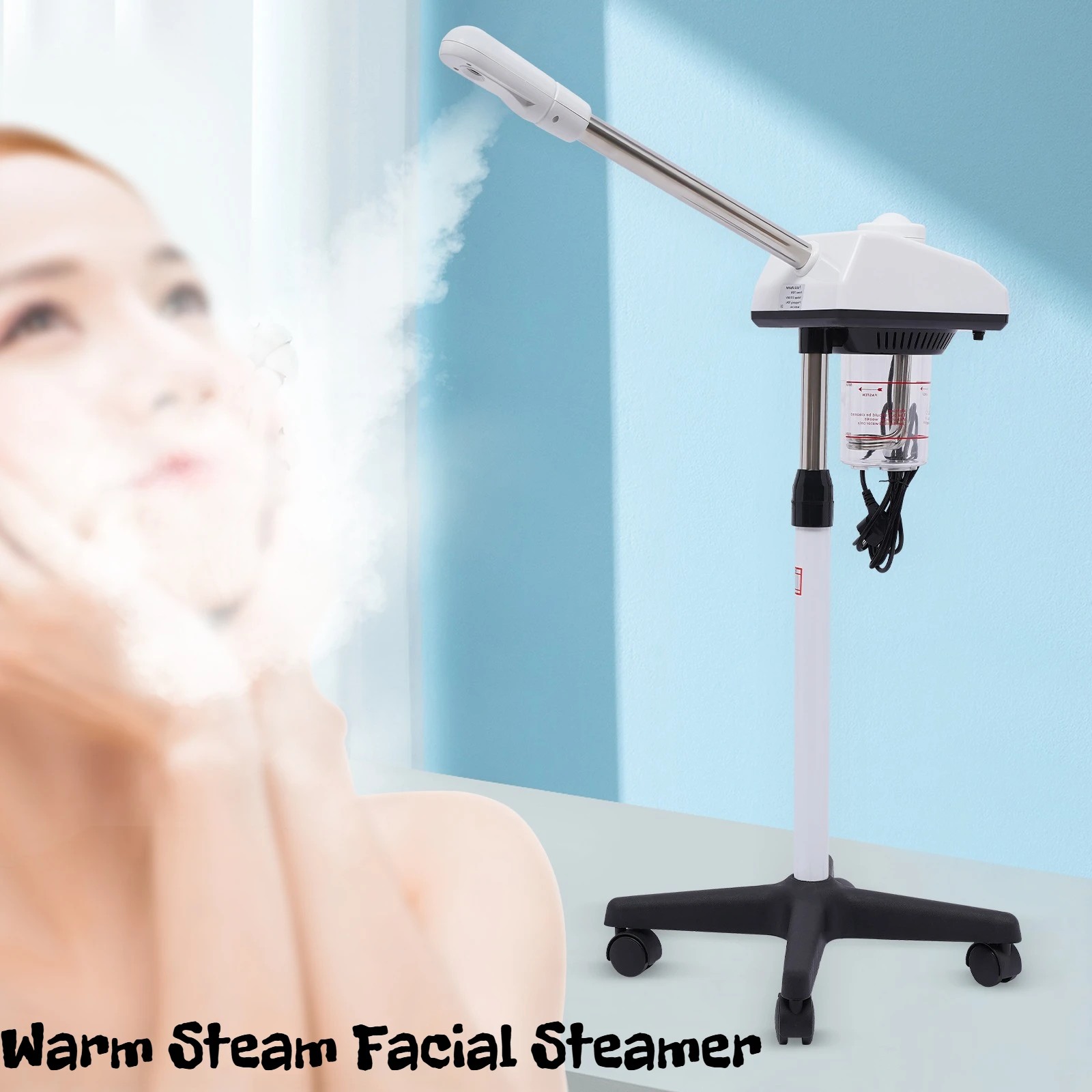 Vaporisateur facial professionnel nano ionique avec vapeur chaude et fonction ozone