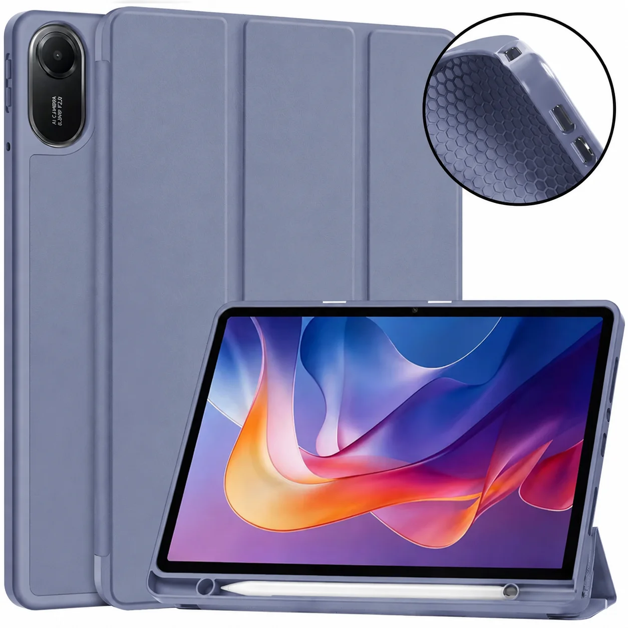Smart Magnetic Tablet Case with Pen Holder Slot - Enhanced Protection