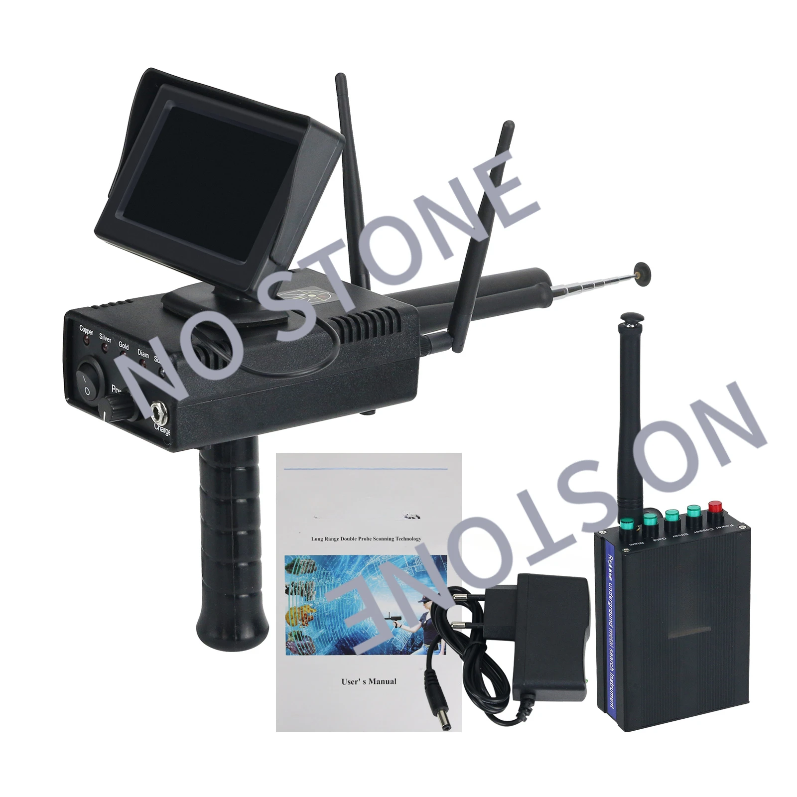 

AKS Plus Remote Underground Gold Gold Finder with Large Screen Detector Metal Finder Long Range