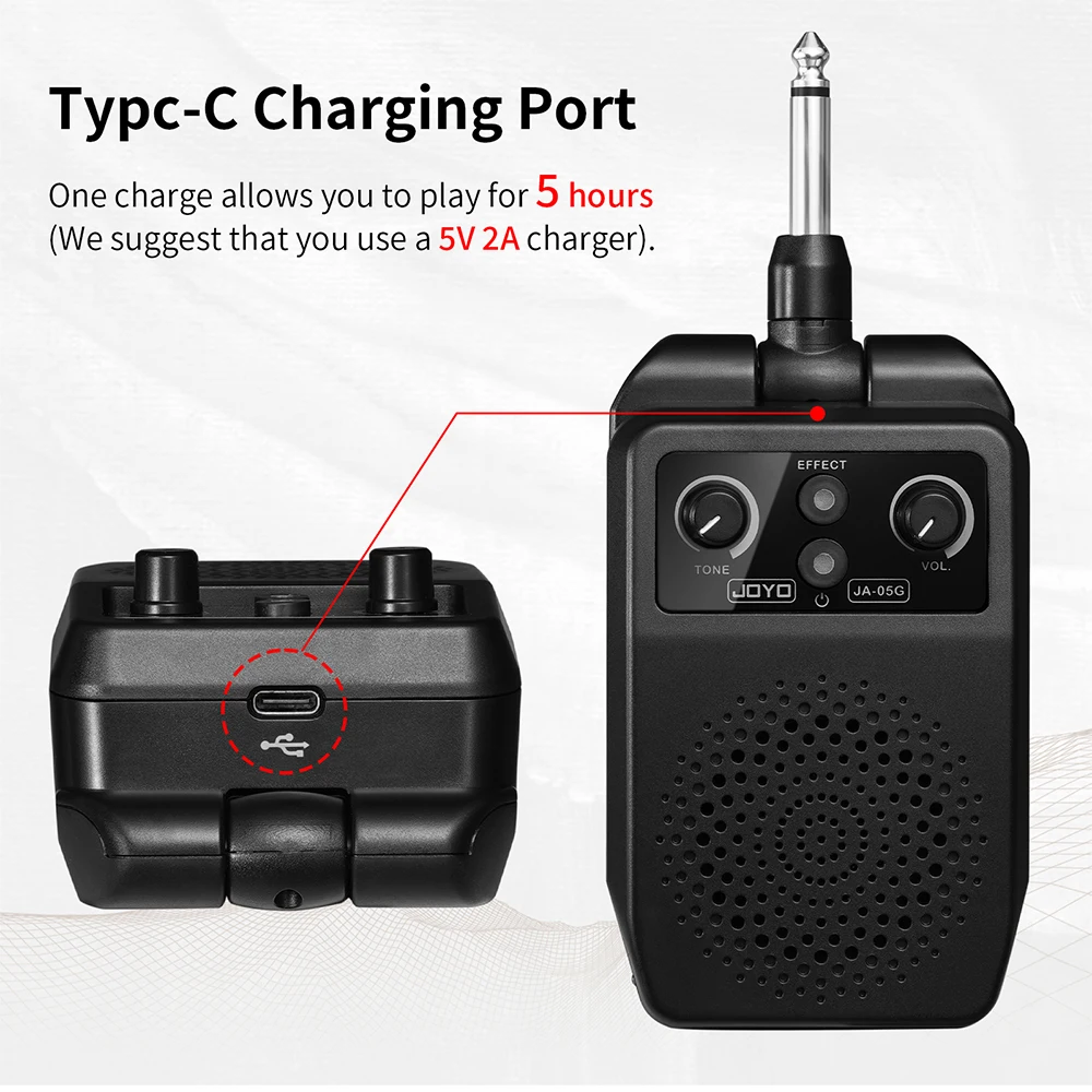JA-05G Bass Guitar Speaker Amplifier Plug and Play Mini Amp Bluetooth Function f