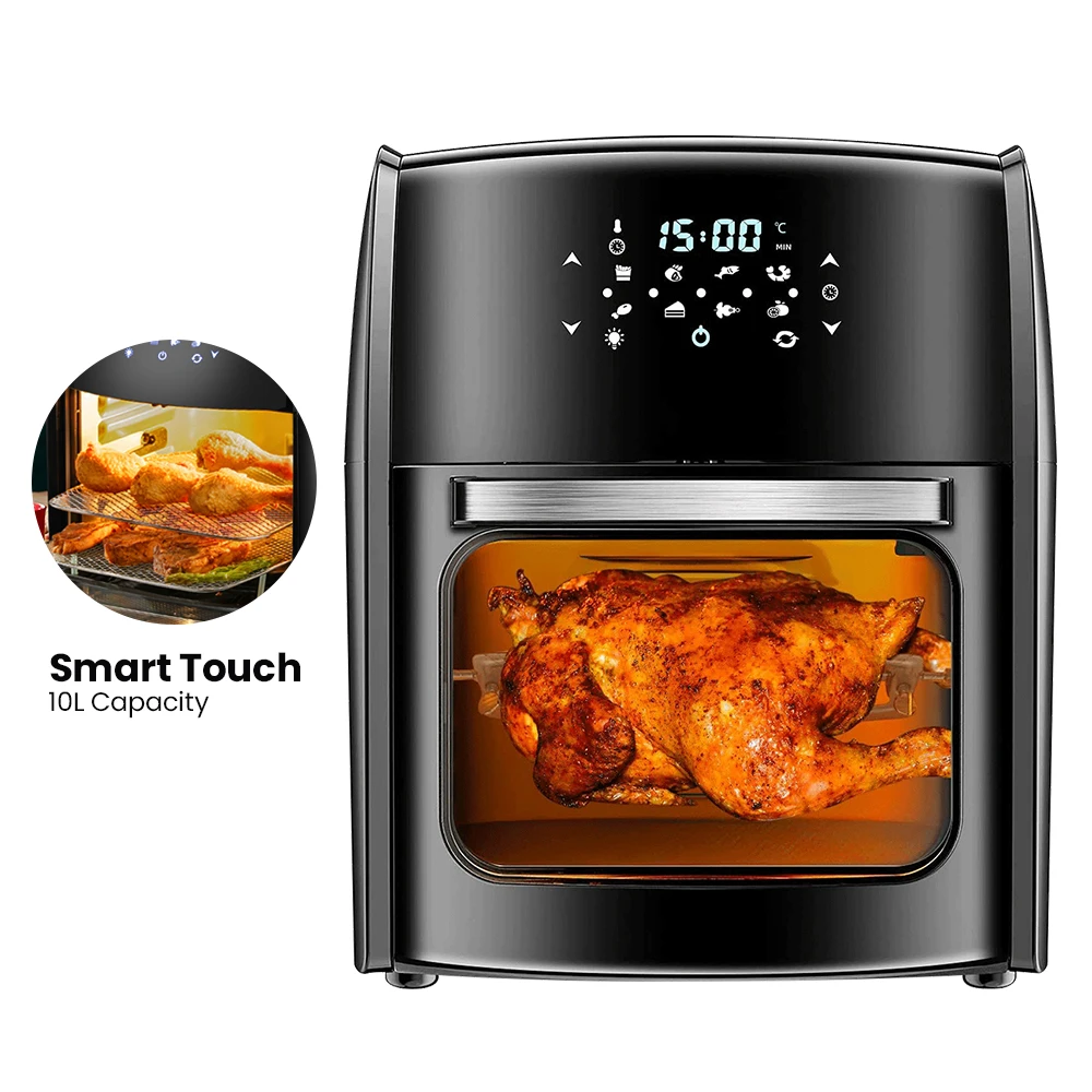 Air Fryer Oven Foodi 8-in-1 Smart Cooking Presets for Baking, Roasting,  Dehydrating, BBQ and Rotisserie Chicken. 12.7 Quartz Capacity For Family  With