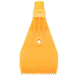 1/4bsp rosca masculina abs único furo sopro de ar fora bico jato plano amarelo