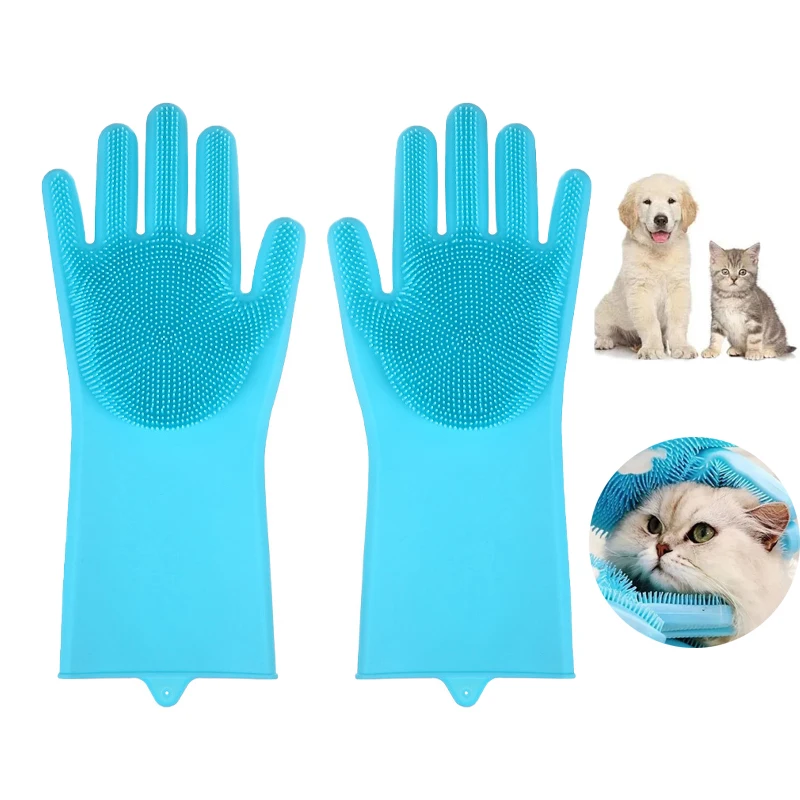 Pet Grooming Cleaning Gloves 1