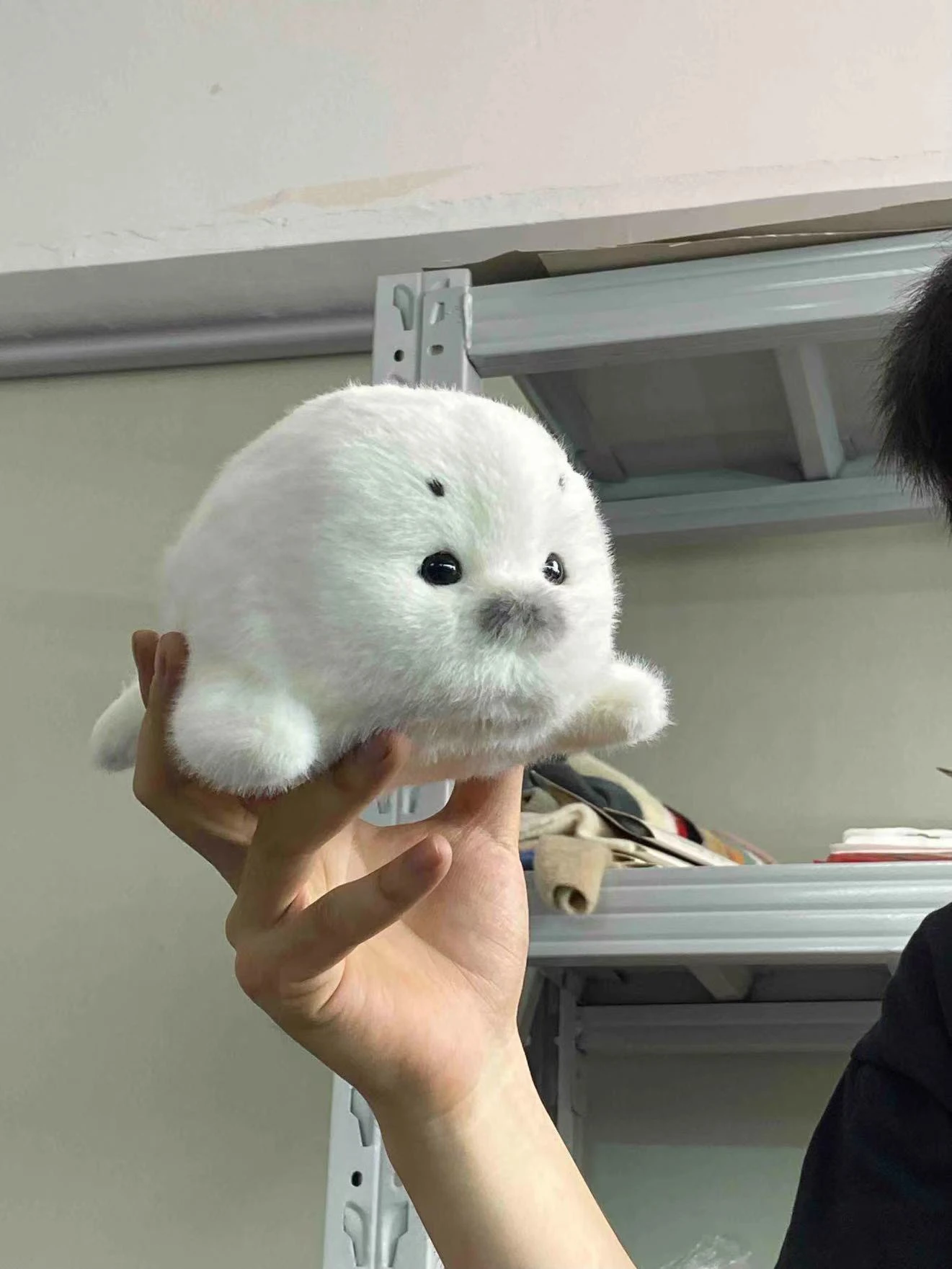 Original Handmade Seal Doll Ocean Animals 25cm Cute Park Zoo Toy Soft Stuffed Dolphin Doll PP Cotton Filled Collectible Bear