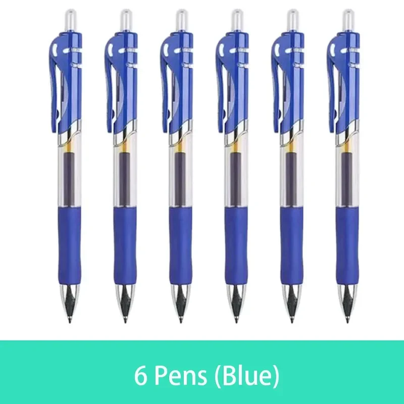 6 Blue Pens