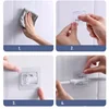 10PCS Curtain Rod Hook Non Perforated Curtain Rod Frame Household Wall Adhesive Bracket Clamp Door Curtain Telescopic Stick Hook 5