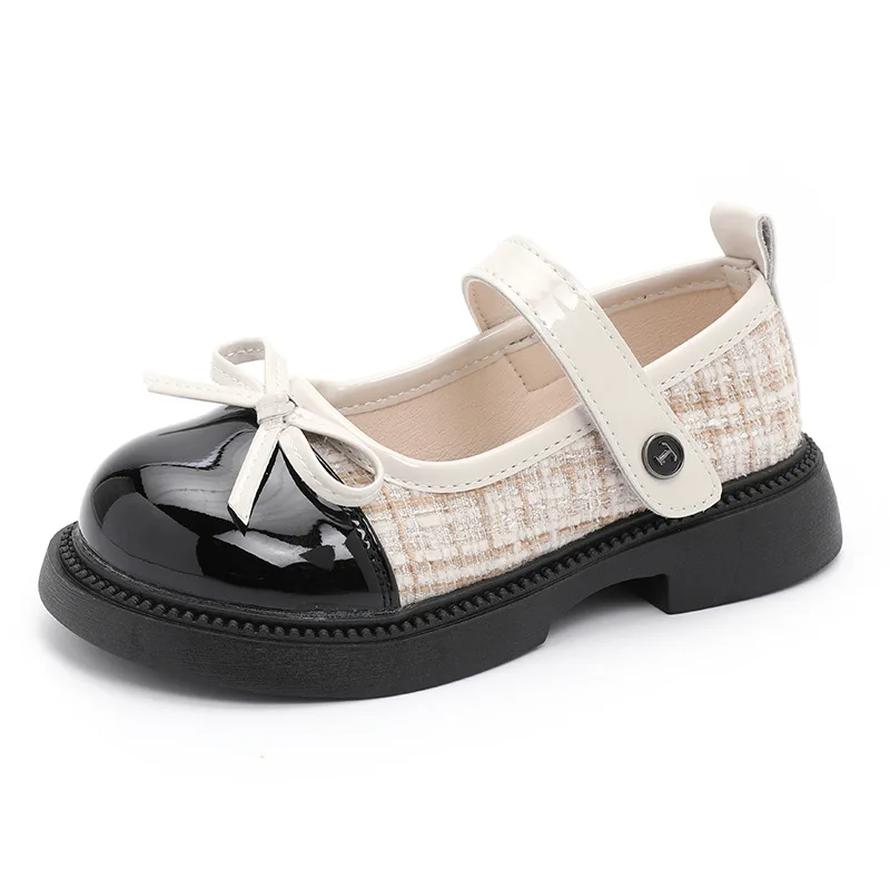 Girls' Spring and Autumn Leather Shoes 2025 Middle aged Children's Baby Soft soled Performance Shoes Children's Princess Shoes - 5