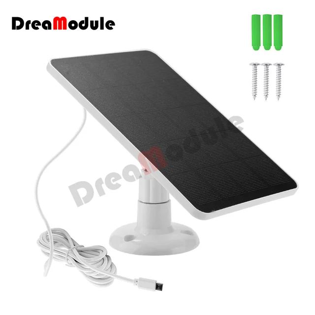 4 Kinds Solar Panel Micro USB/ Type C Outdoor Waterproof Solar Cells Charge Solar Panels for Security Camera Home Light System 1
