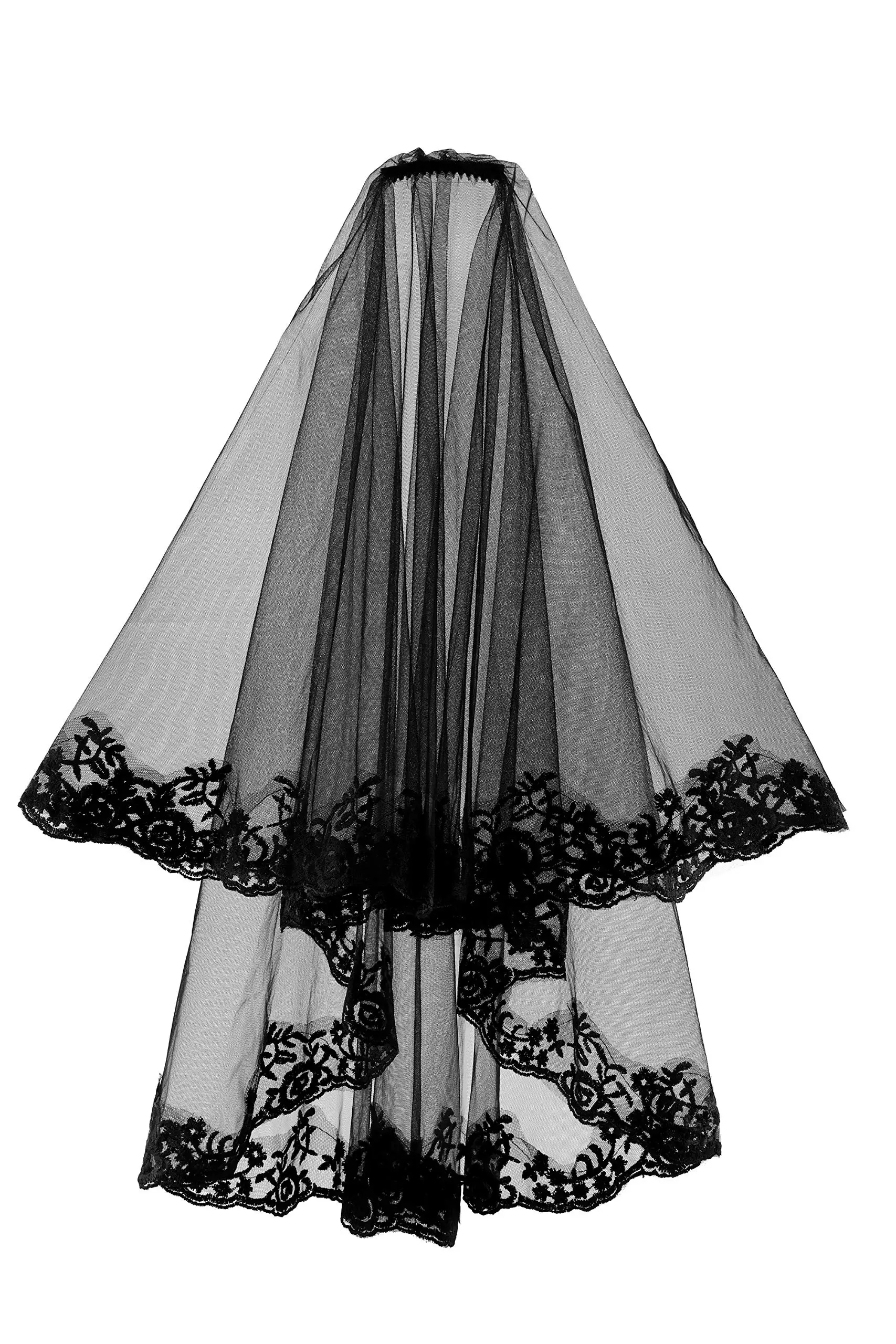 

Women Mesh Veils Bridal Birdcage Veil Short Wedding Face Veil with Clip Tulle Gothic Bride Halloween Costume Veil