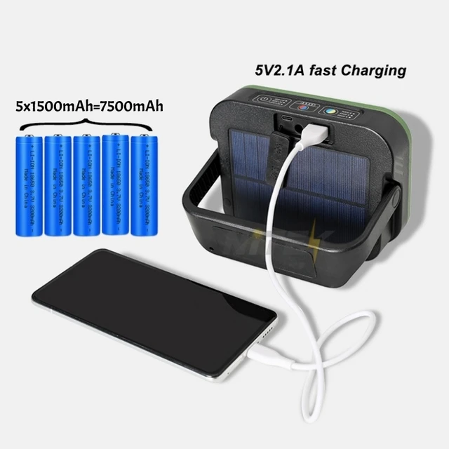 야외 활동을 위한 강력하고 다목적 태양열 충전식 랜턴