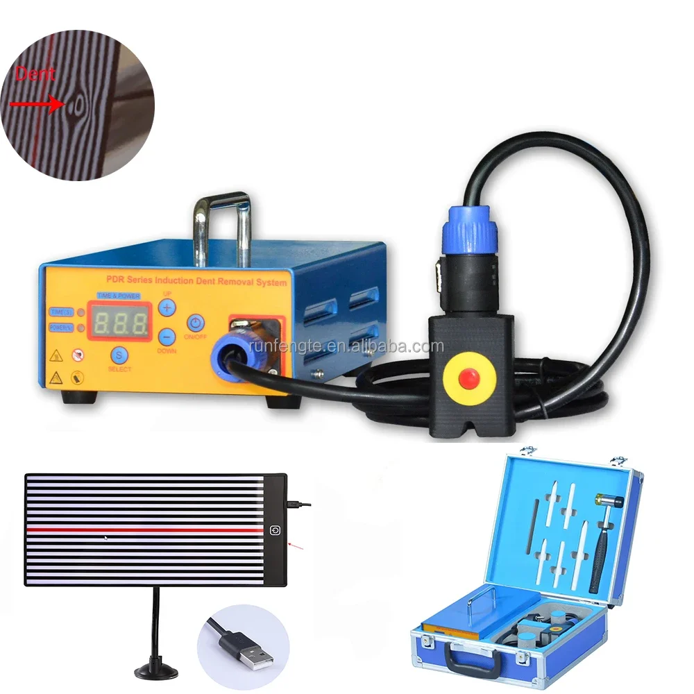 

Car Tools Auto Paint less Dent Removal Tools Auto Body Repair Tools With Led Lamp Reflector Dent Finder