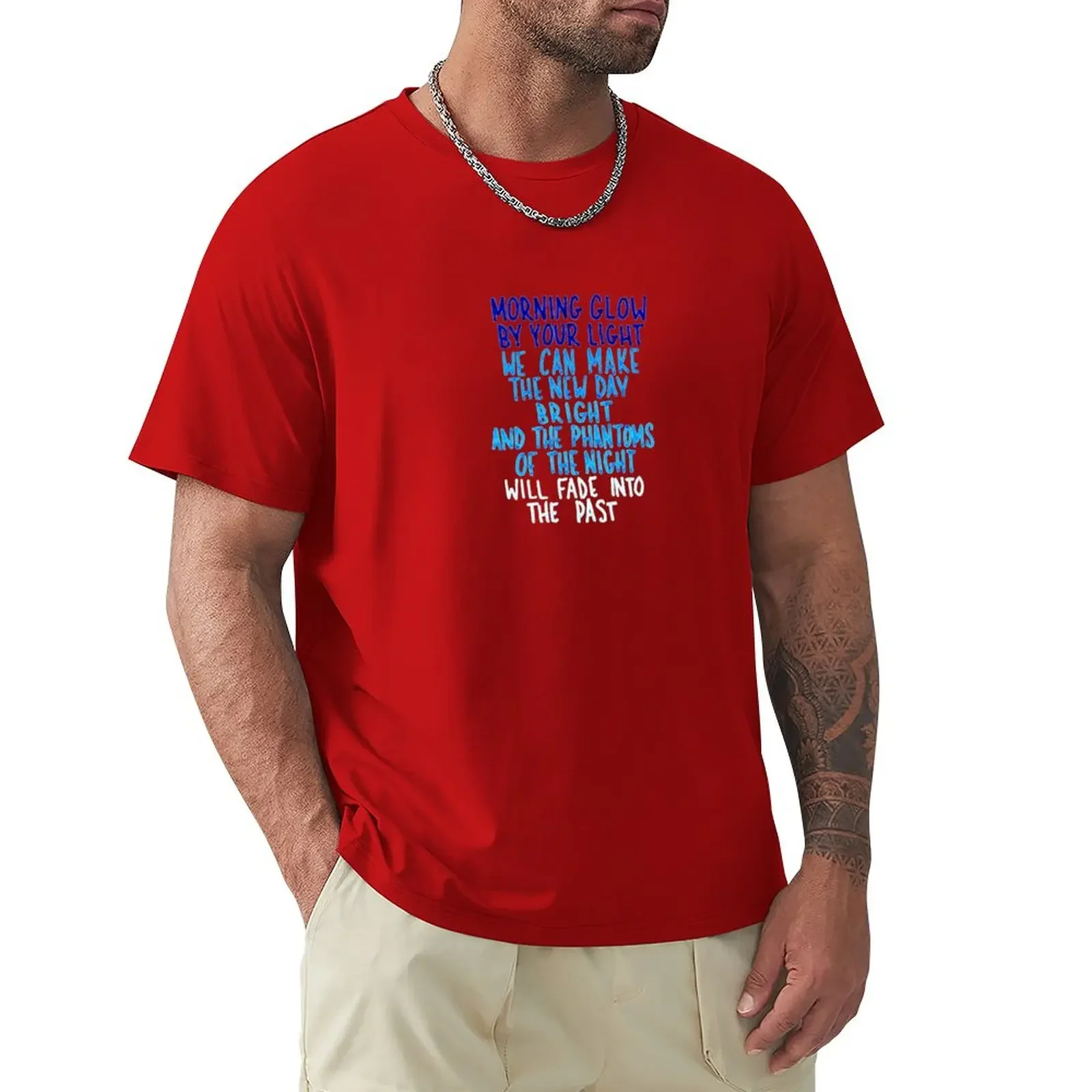 

Morning Glow Chorus T-Shirt animal prinfor boys anime clothes mens graphic t-shirts hip hop