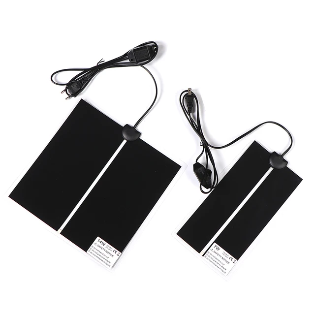 5-45W Terrarium Reptiles Heat Mat Climbing Pet Heating Warm Pads Adjustable Temperature Controller Mats EU/US 5