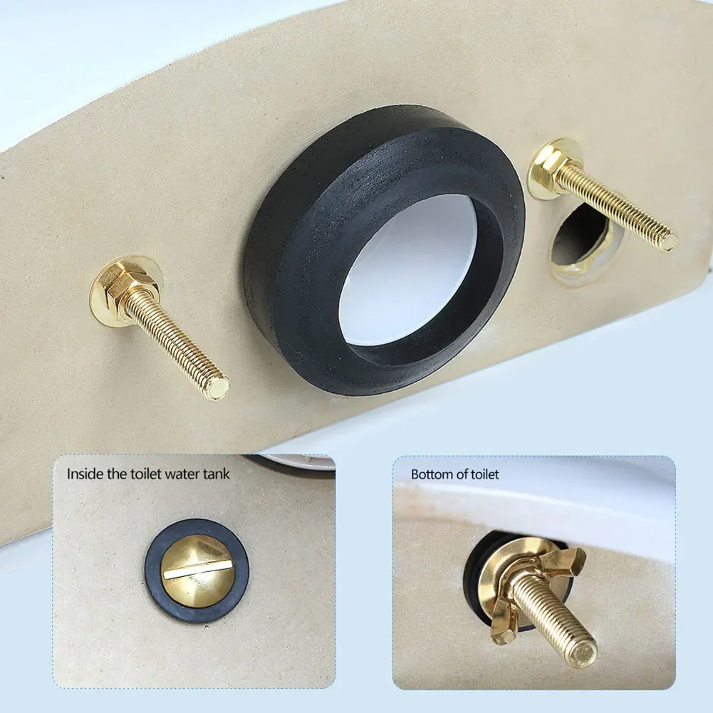 Toilet Screws Bolt Kit Easy Installation Heavy Duty Bolt Toilet Tank Bolts Tank To Bowl Kit