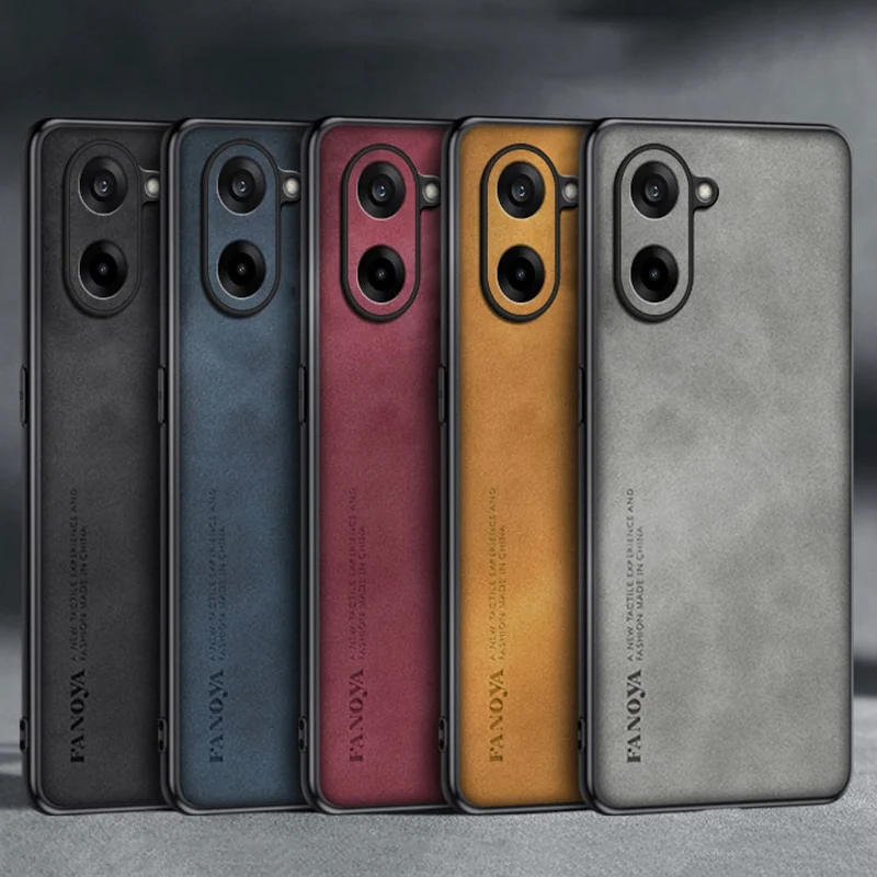 Luxury PU Leather Phone Case with Full Protection and Racing Back Cover Design