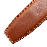 3.5cm Belt No Buckle Cow Genuine Leather Belt Body for Automatic Buckle High Quality Black Brown Belts Without Buckle Cowskin - Image 4