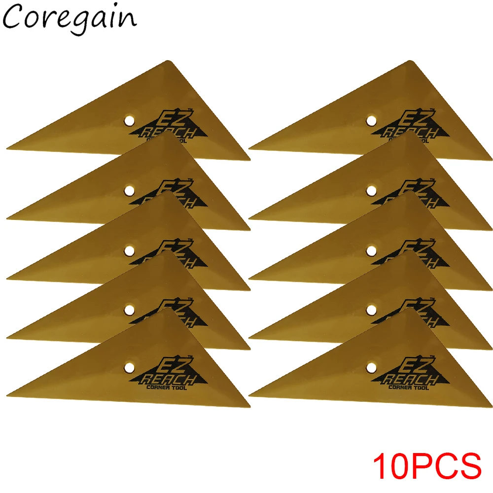 Go Corner Squeegee Soft Triangle Vinyl Car Wrap Window Tinting Scraper Carbon Film Window Edge Installation Tucking Tool 10Pcs