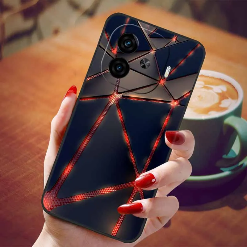 Soft Silicone Fashion Marble Shockproof Case - TPU Bumper Cover, 6.78