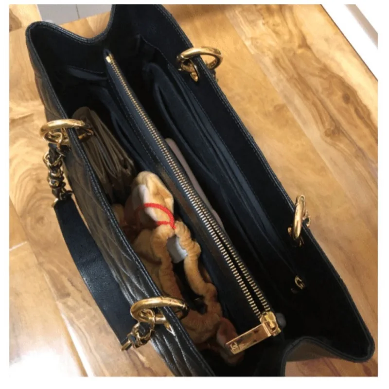 Felt Cloth Insert Bag Organizer Makeup Handbag Travel Inner Purse Portable Cosmetic Bags Fits For GST Tote