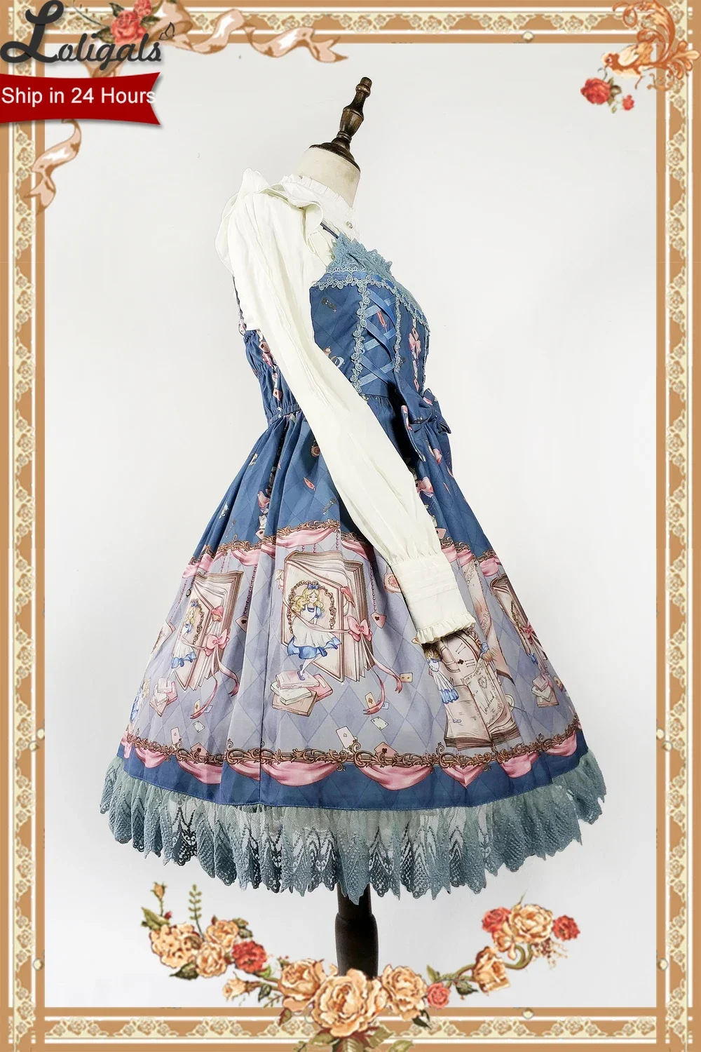 The Book Of Alice's Mysterious Land ~ Sweet Printed Lolita JSK Dress by Infanta