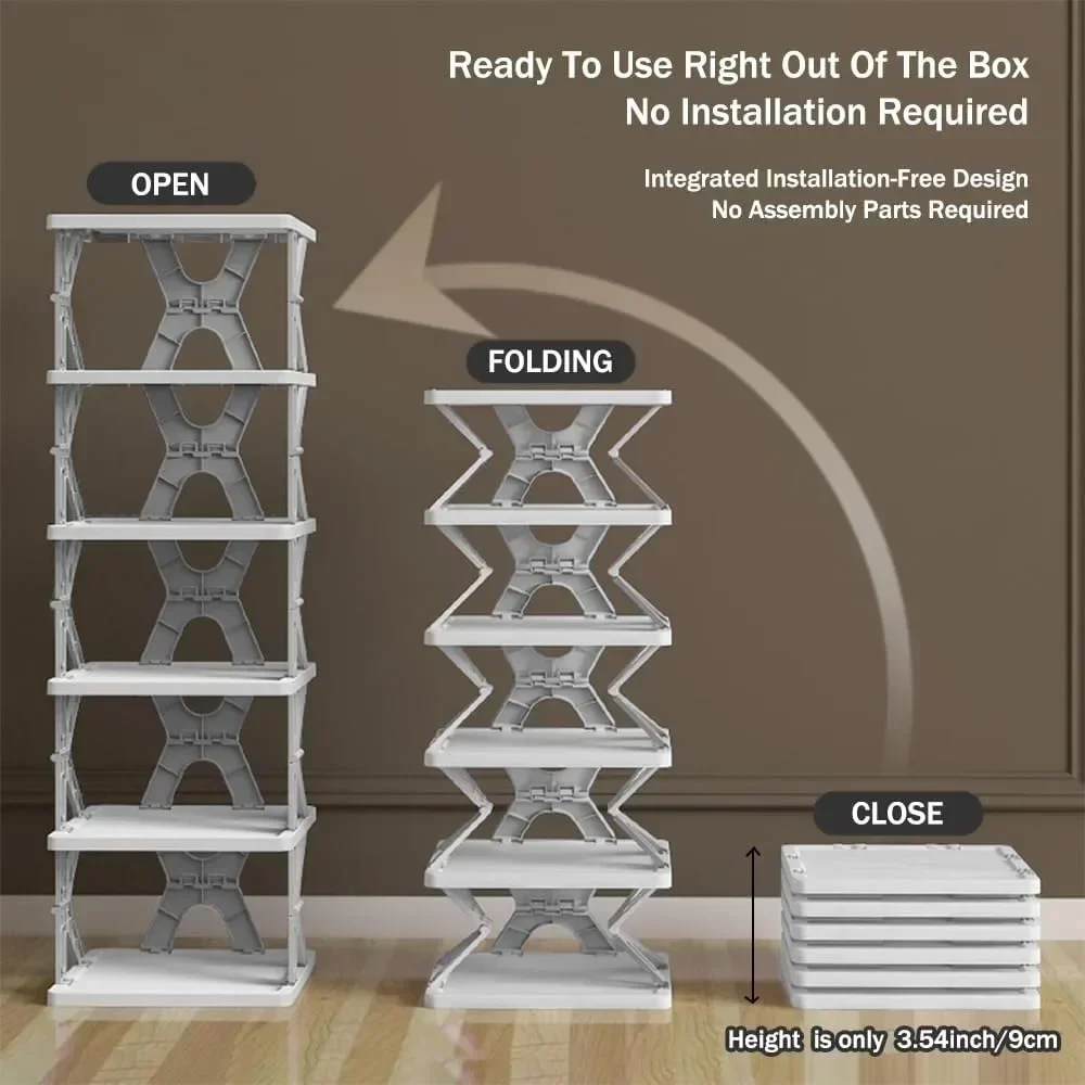 Foldable Shoe Rack Household Shoe Organizer