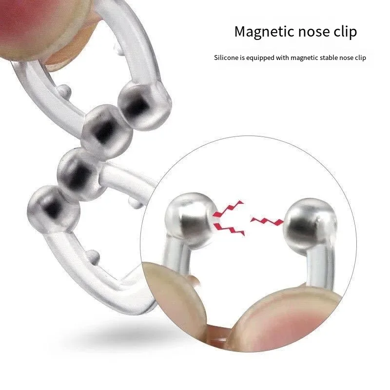 Anti Snoring Devices Silicone Magnetic Nose Clip Comfortable Nasal to Relieve Snore, Stop Snoring for Men and Women 2