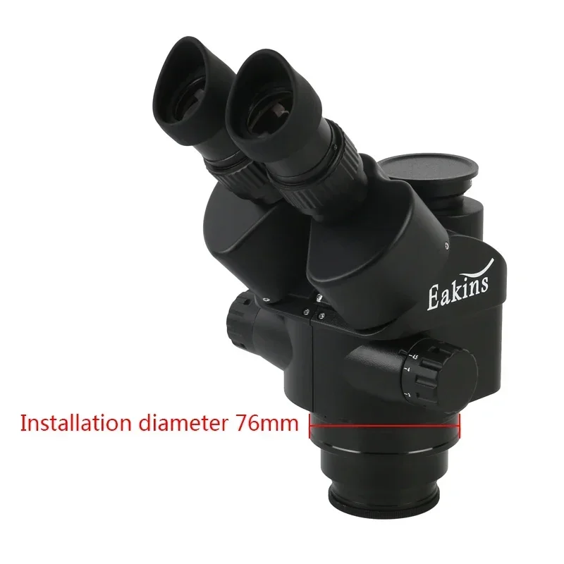 Articulating Arm Pillar Clamp 3.5X-90X Simul Focal Trinocular Stereo Microscope Industrial 48MP 55MP HDMI Type-c PC Video Camera 2