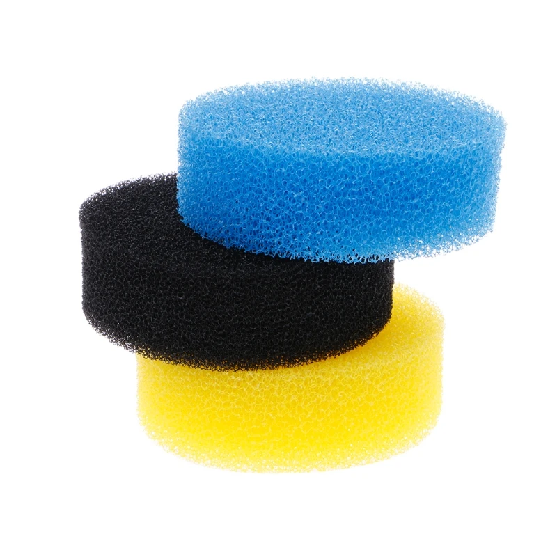 Filter Sponge 3 Pcs Replacement Aquarium Filter Bucket Supplies Home Living Room Water Tank Straine