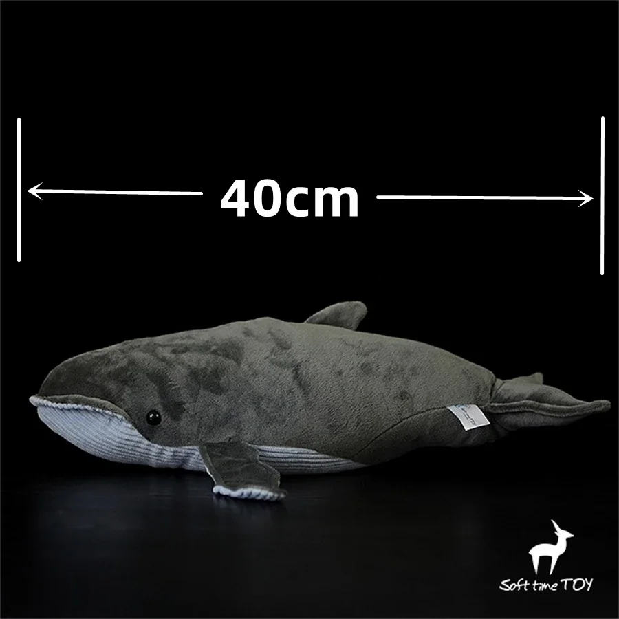 Blue Whale High Fidelity Anime Cute Plushie Baleen Whale Plush Toys Lifelike Animals Simulation Stuffed Doll Kawai Toy Gifts Kid 2