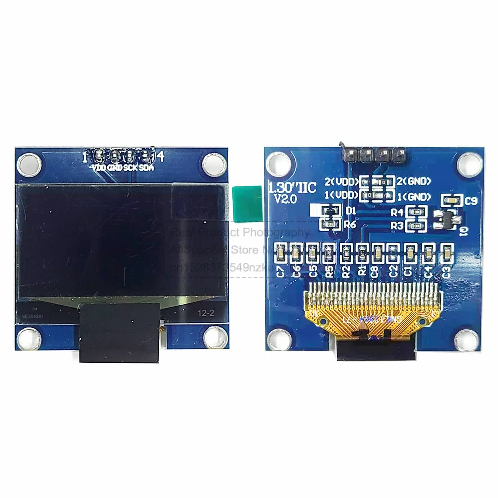 

1.3" OLED Module 128X64 Screen Display White/Blue 4Pin IIC 7Pin SPI 1.3 Inch LCD Display Module CH1116 Driver