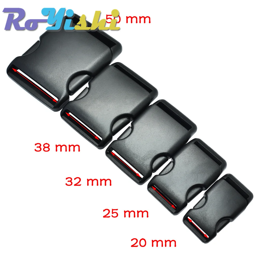 20mm 25mm 32mm 38mm 50mm Gurtband Plastic Side Release Schnalle Einzigen Einstellbaren Gürtel Taktische Rucksack straps – Detail 2