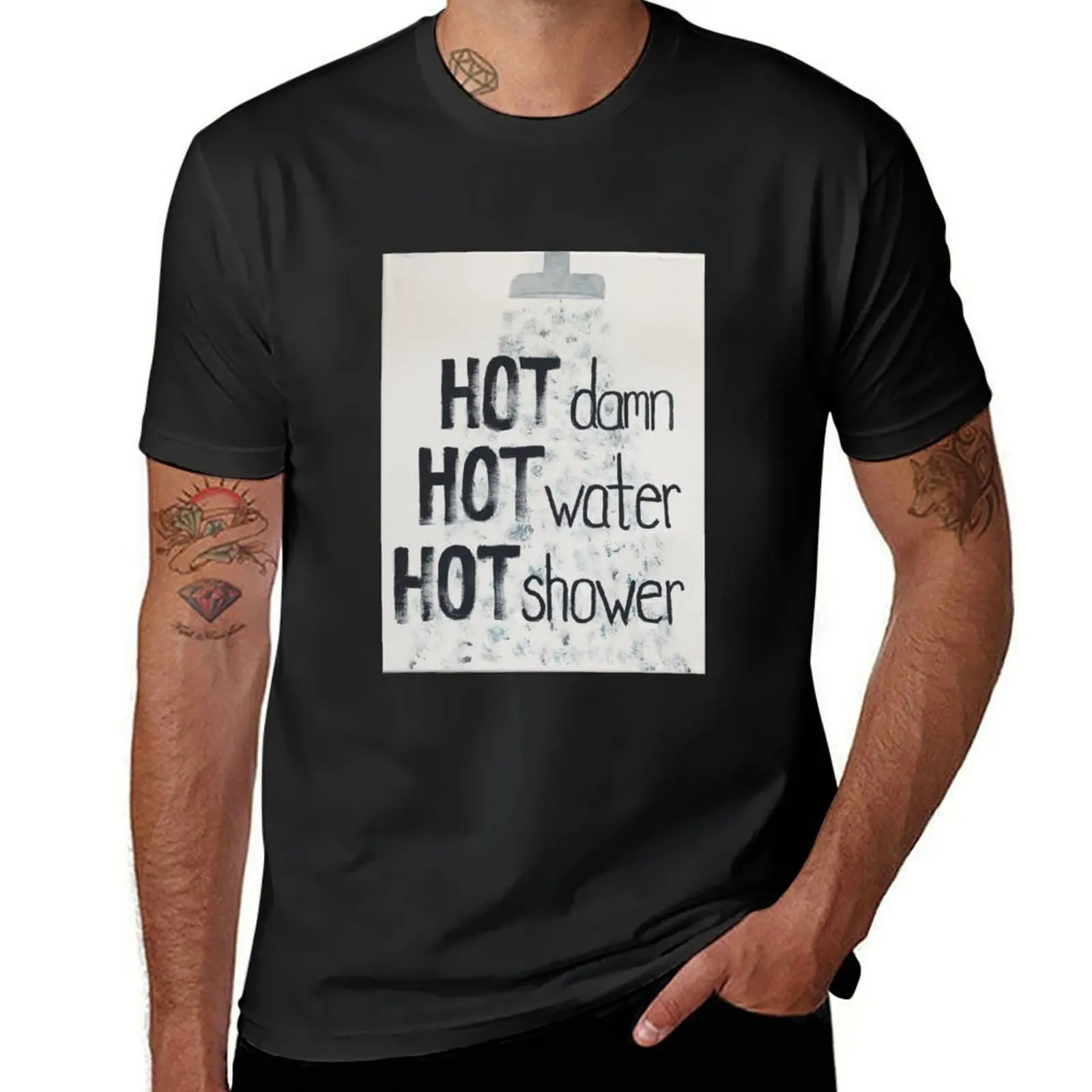 Hot Shower T-Shirt graphics heavyweights sports fans fruit of the loom mens t shirts