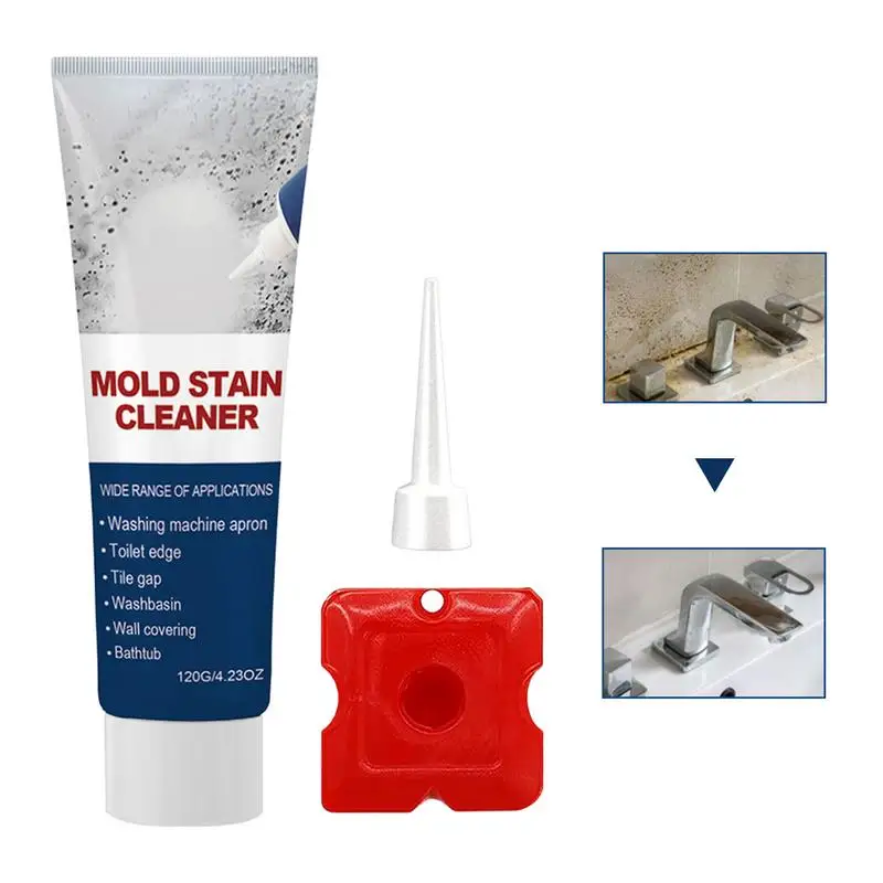 

Mildew Removal Gel 120g Home Mold Stain Cleaning Gel Bathtub Cleaner Mildew Cleaner Gel Mold Remover Gel For Shower Washing