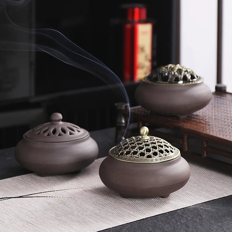 Ceramic Incense Burner For Aromatherapy Home Decor_voghion.com