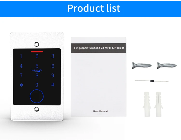 WiFi Tuya Smart Door Lock Keyboard RFID Access Controller Waterproof Metal Keypa