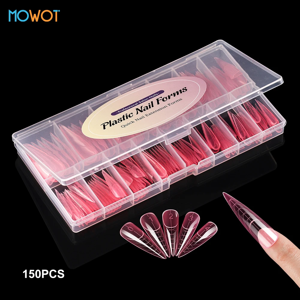 Stiletto Dual Form Nail Mold 150pcs Acrylic Nail Tool