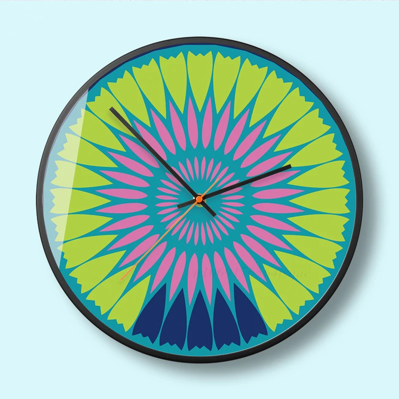 

Bohemian Style Fashion Wall clock Trendy Silent Light Luxury Colorful Wall Clocks Bedroom Living Room Decorative Wall Decoration
