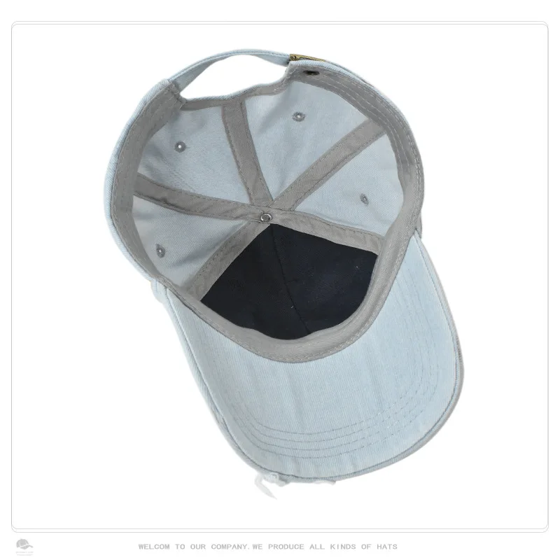 Golf cap Baseball Cap Men Women Summer Fashion Washed Hole Cowboy Duck Tongue Hat Outdoor Leisure Sunshade Hats