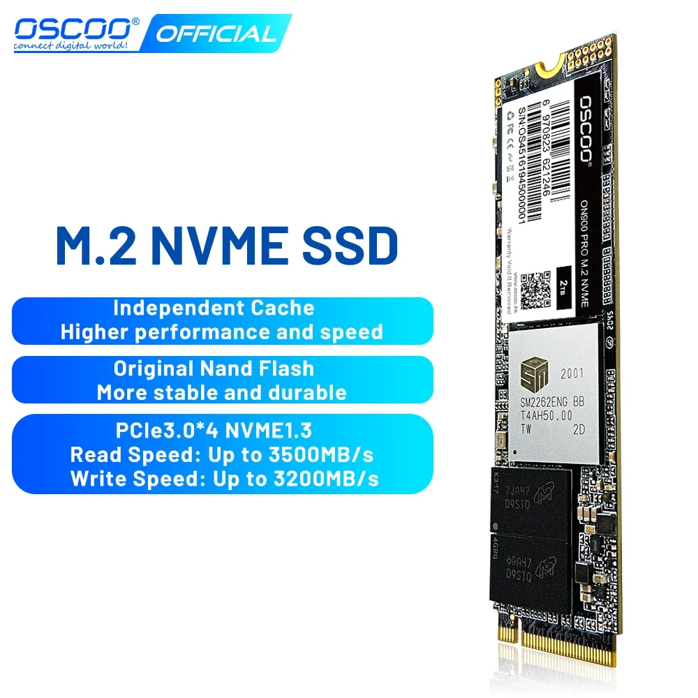 OSCOO 2280  ָ Ʈ ̺, Ʈ ũž 3D TLC ϵ ũ, NVMe 256GB, 512GB, SSD PCIe3.0 X4,  