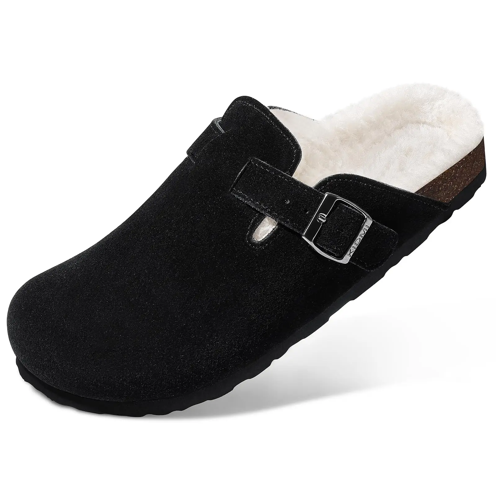 Pallene Women Fur Cork Clogs New Winter Cork Slippers Indoor And Outdoor Fur Mules Slides Female Comfort Warm House Shoes