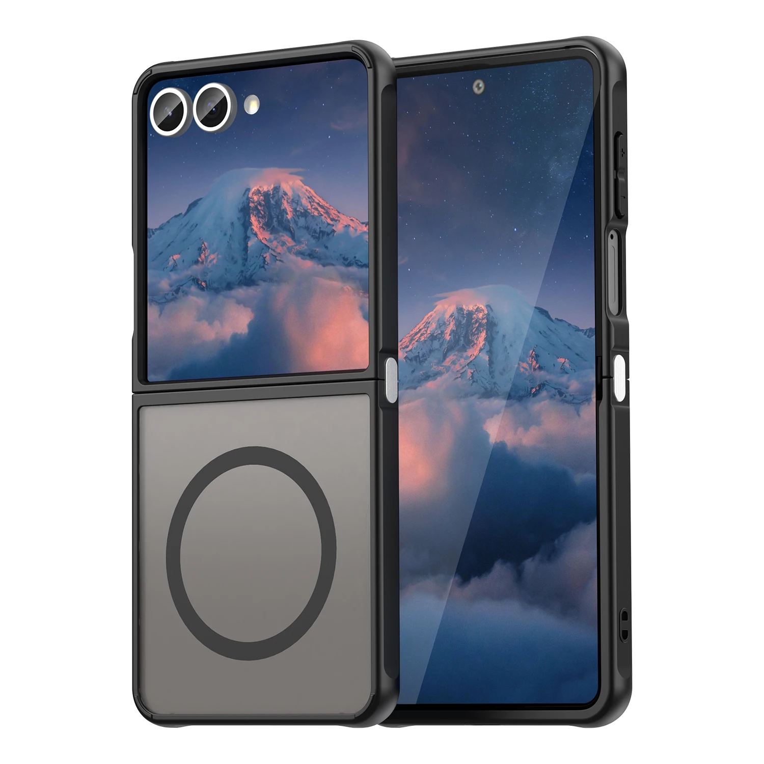 Magsafe Magnetic Wireless Charging Shockproof Matte Phone Case - Hard PC Hybrid Armor Cover