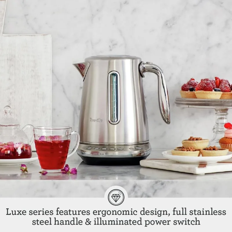 Breville the Smart Kettle™ Luxe Electric Kettle, BKE845OYS, Oyster Shell 2