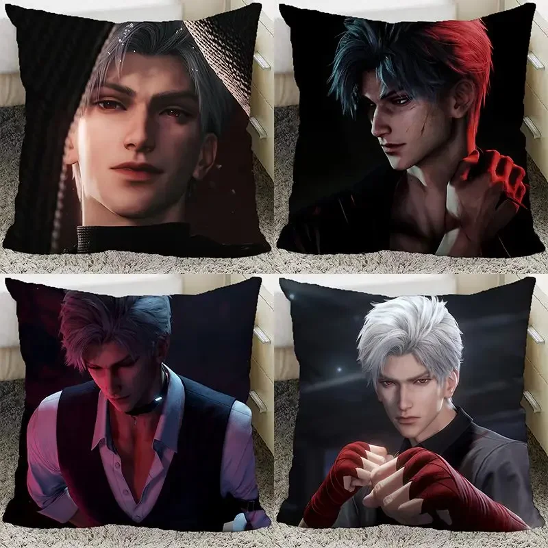 Game Love and Deepspace Sylus Pillow and Pillowcase Double Sided Pattern Throw Pillows 40x40cm 3