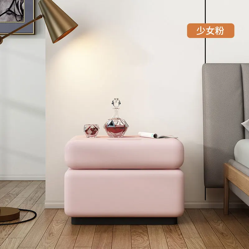 Mesitas De Noche De estilo europeo, Mesita De Noche De lujo minimalista y estética única, almacenamiento moderno, muebles De dormitorio