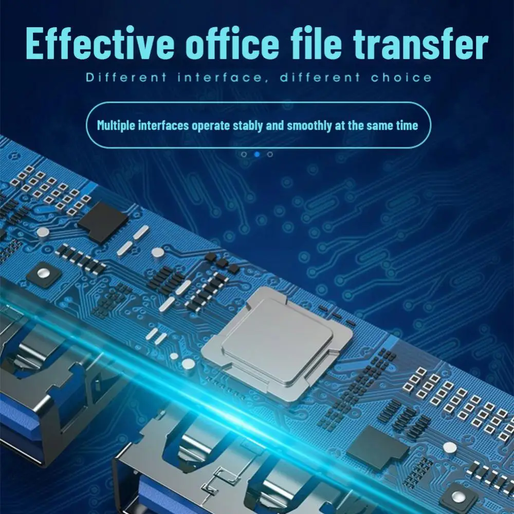 맥북 알루미늄 합금용 OTG 멀티 스플리터 어댑터, C타입 + USB 허브 독 3.0, USB 3.0 2.0 허브, 4 포트
