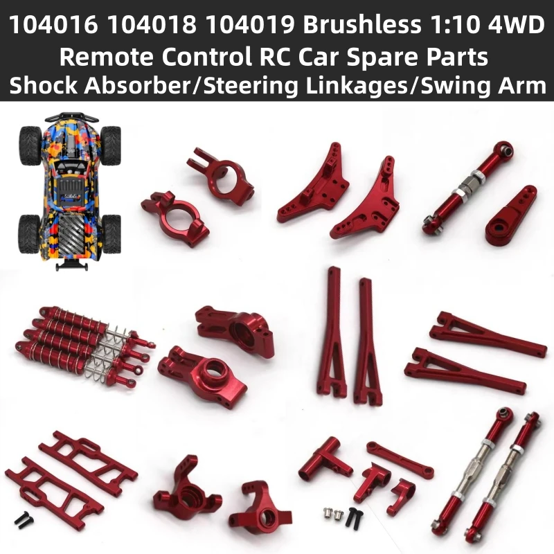 

104016 104018 104019 бесщеточный 1:10 полноприводный пульт дистанционного управления RC автомобильные запасные части амортизатор/тяги руля/поворотный рычаг/руль