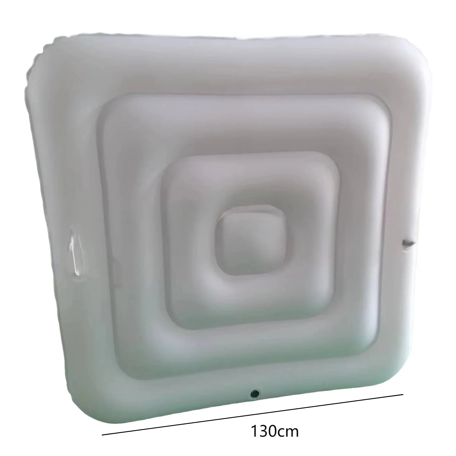 물 온도 상승을 방지하기위한 검은 사각형 130cm 풍선 풀 커버 PVC 풍선 풀 커버 스파 욕조 먼지 커버