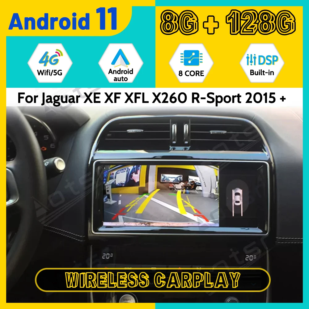 norte Envío metálico Radio con GPS para coche, reproductor Multimedia con Android 11, DVD,  vídeo, 128GB, XE para Jaguar XF XFL X260 r sport 2015 +| | - AliExpress