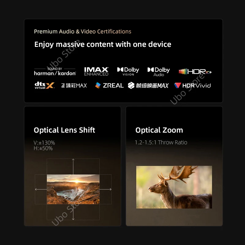 XGIMI RS 30 시리즈 RS30 울트라 맥스 RS 30 프로 트리플 레이저 4K 울트라 브라이트 RGB 프로젝터 스마트 홈시어터 고대비 시네마