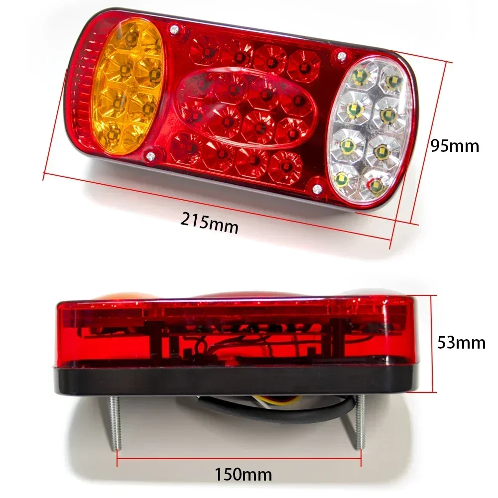 ATVOV 2pcs 12V 24V Ʈ�� LED ���� ����Ʈ �̵� �ĸ� ���� �극��ũ ������ ���� ��ȣ ���� ǥ�ñ� Ʈ���Ϸ� ĳ���� �� UTE